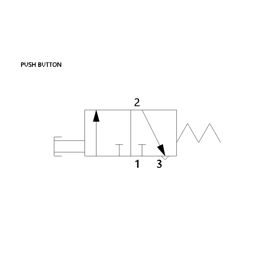 0820402104 NUMATICS/AVENTICS MECHANICAL VALVE<BR>AP SERIES 3/2 SPR RTN 1/8" G (PUSHBUTTON)